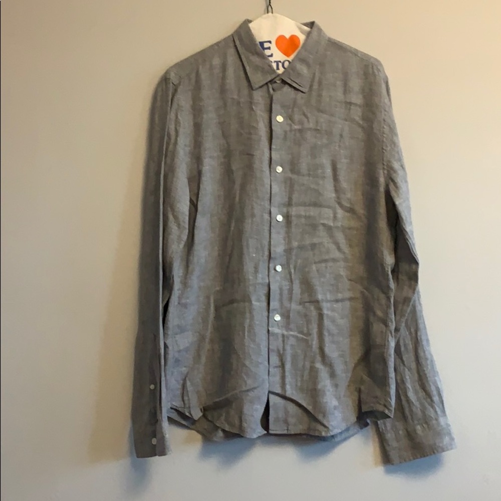 Men’s linen button down shirt